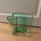 Iittala Alvar Aalto maljakko 160mm, vihreä, signeerattu - pikkukuva 2