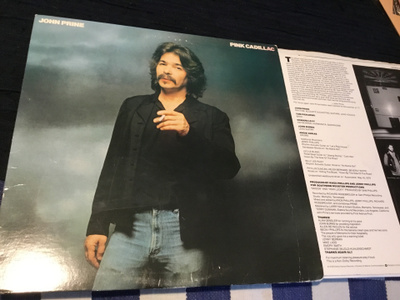John Prine Pink Cadillac Lp Us inner