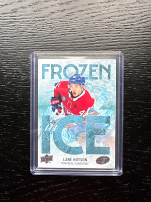 2024-25 UD Ice Frozen In Ice #FI33 Lane Hutson *AVATTU