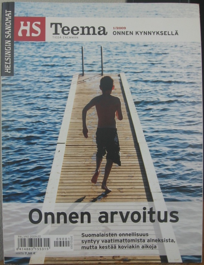 HS Teema 1/2009. Onnen kynnyksellä. 74 s.