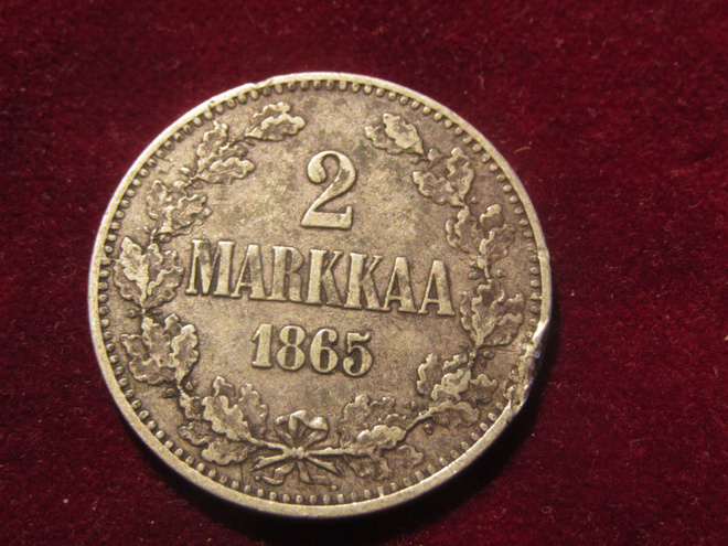 2 markkaa 1865