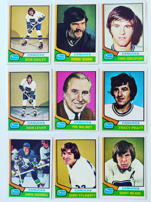 74-75 Opc - Vancouver Canucks 17kpl