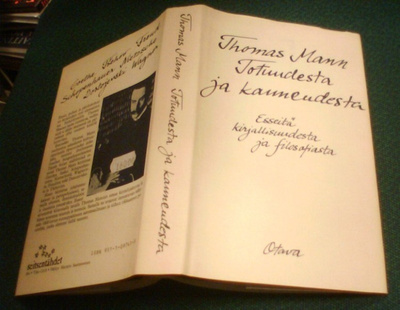 Thomas Mann: Totuudesta ja kauneudesta (1.p.1987) Sis.pk:t