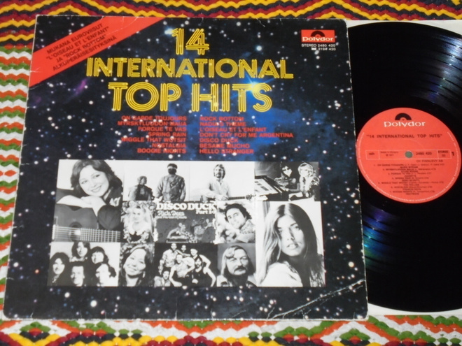 14 International Top Hits  - LP 1977 suomi EX-