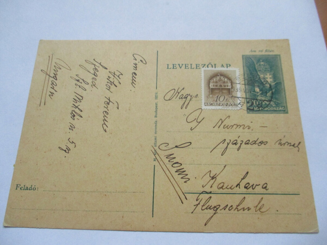 1939 Unkari ehiö Kauhavan lentokouluun