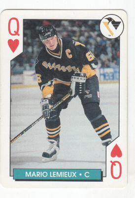 95-96 NHL Hockey aces kortti Mario Lemieux