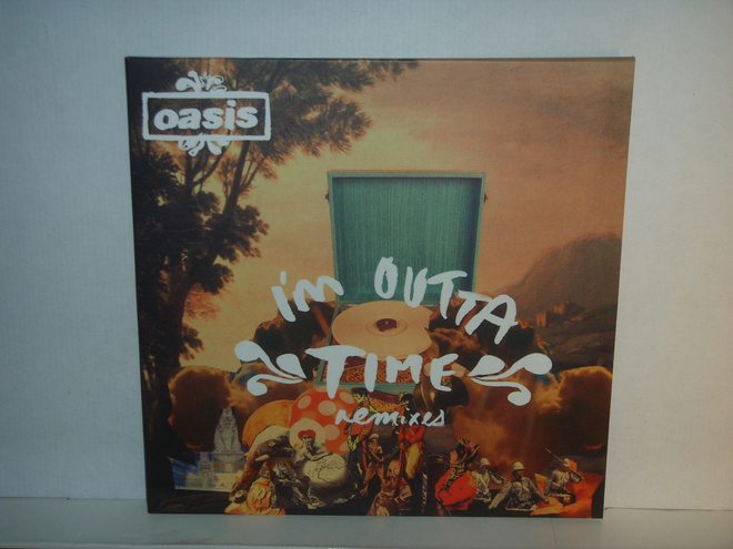 Oasis 7" I'm Outta Time/The Shock Of The Lightning (ps)
