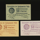 Itävalta Notgeld 10, 20, 50 Heller, Tulln 1920 - pikkukuva 1