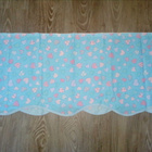 Vaaleansininen ja-punainen reunus sydän kappa 41x270cm - pikkukuva 2