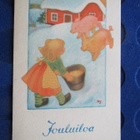 Jouluiloa. Helga Sjöstedt. Postikortti - pikkukuva 1
