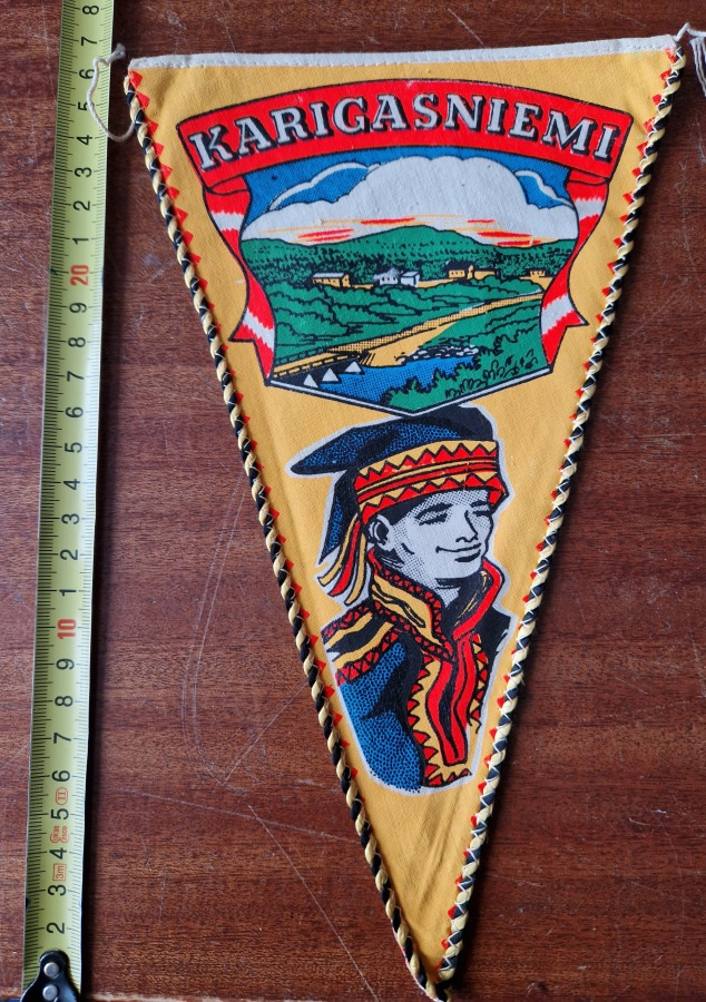 Lappi Lapland vintage iso matkailuviiri
