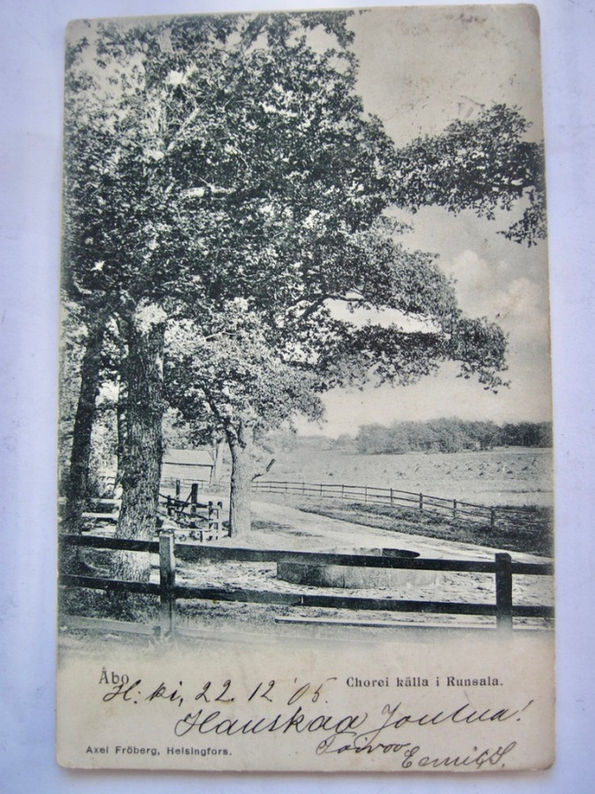 VANHA Postikortti Turku Ruissalo 1905