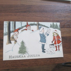 HAUSKAA JOULUA - vanha ruotsalainen postikortti - pikkukuva 1
