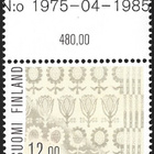 1985 Kuvam Damastiliina 12,00 mk yHS ** LaPe 970 a) TIL N:o - pikkukuva 2