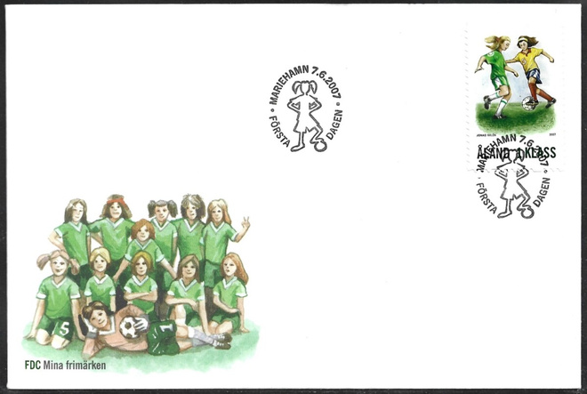 FDC Åland 2007 V 2  Omakuvapostimerkki 2  LaPe ÅL OK 2