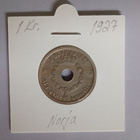 Norja 1 Kroner v.1927 KM#385 - pikkukuva 1