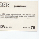 Purkkakuva Panda Pesäpallo n:o 78 Vuoden 1972 paras pesäpall - pikkukuva 2