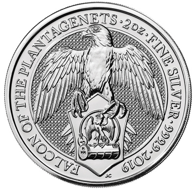 2 oz (unssi) hopearaha: Iso-Britannia: The Queen's Beasts Fa