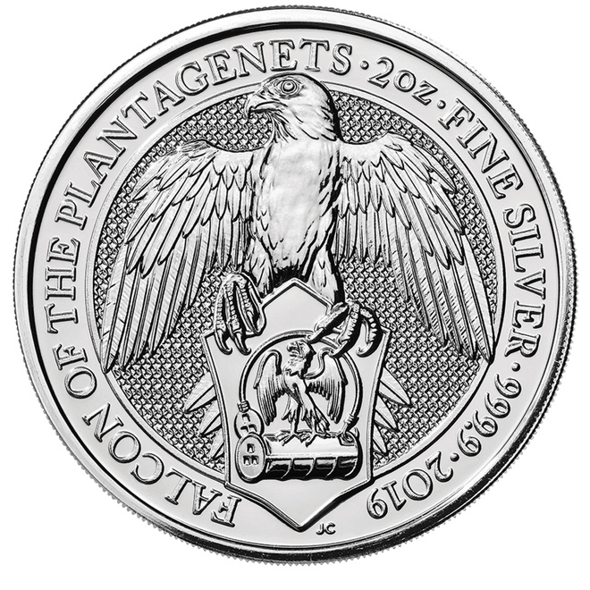 2 oz (unssi) hopearaha: Iso-Britannia: The Queen's Beasts Fa