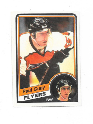 1984-85 OPC #160 Paul Guay , Philadelphia Flyers RC
