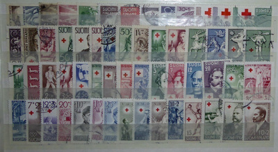 Suomi PR-merkit 106 eril., po vv 1933-90, LaPe 2010 211 €