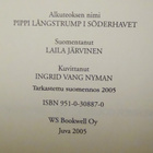 Astrid Lindgren : Peppi Pitkätossu etelämerellä - WSOY 2005 - pikkukuva 4