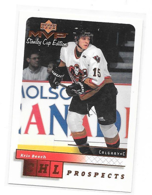 1999-00 UD MVP SC Edt. #214 Kris Beech Calgary Hitmen LUKKO