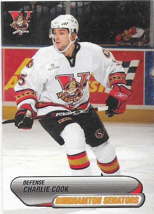 2006-07 Binghampton Senators #4 Charlie Cook ex- HIFK farmi
