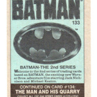 Purkkakuva BATMAN n:o 133 1989 Topps Picture Cars series 2 - pikkukuva 2