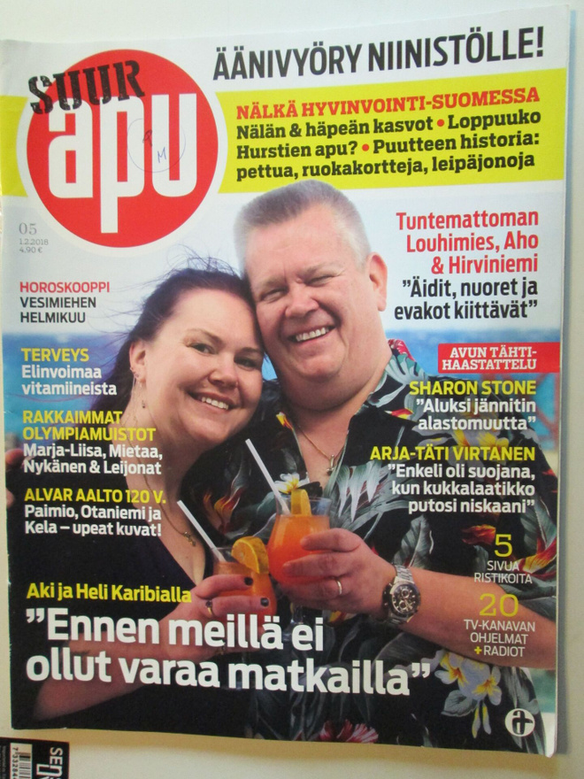 APU LEHTI 5 / 2018 VIIKKOLEHTI SIS.LUETTELOT 2 ja 3 KUVISSA