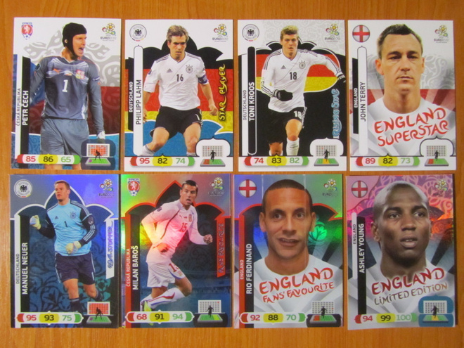 Panini Euro 2012 Adrenalyn XL kortteja alk 0,15€ kpl