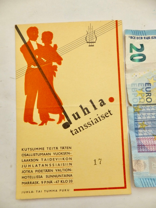 VANHA Kutsu Kortti Imatra Valtionhotelli 1947