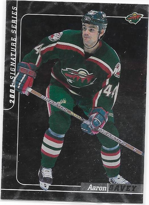 2000-01 BAP Signature Series #43 Aaron Gavey Minnesota Wild