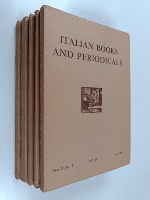 Italian books and periodicals year 2 - No. 5-10 (nro 6 pu...