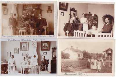 4 VANHAA Valokuvaa Postikorttia Lahti 1900-l