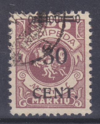Saksa Reich Memel 1923 Mi 175