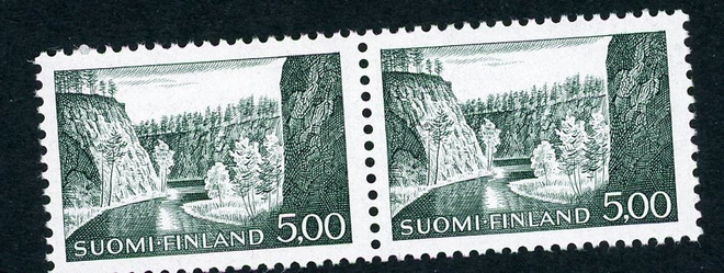 1964 Yleismerkki 5,00mk Ristikallio y-pap ** pari