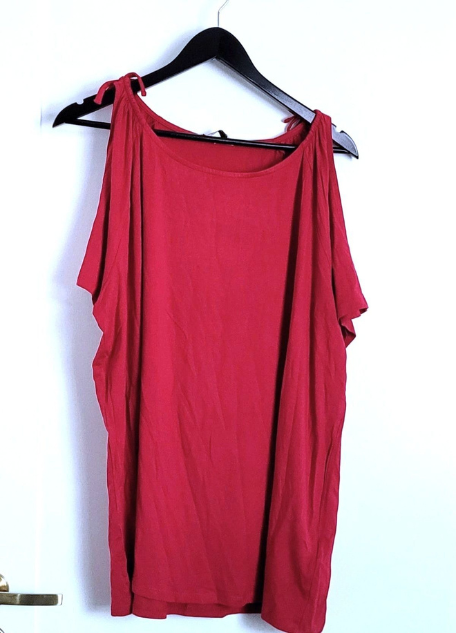 uusi pinkki off shoulder -paita 50-52