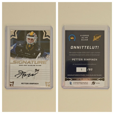 Petteri Rimpinen 1/80 Silver Signature Blueline