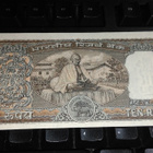 India Intia 10 Rupees 1969-70 P69 Gandhi XF - pikkukuva 2