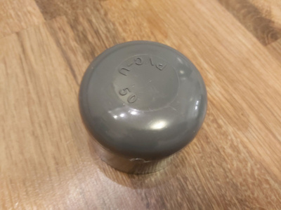50 mm putken / viemärin päätytulppa , uusi
