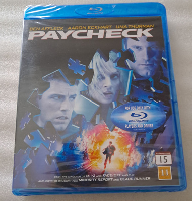 Paycheck  Blu-Ray  Uusi