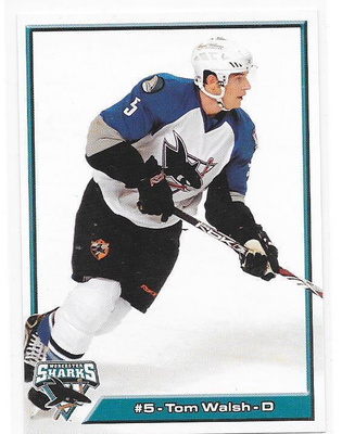 2007-08 Worchester Sharks #5 Tom Walsh ex- HIFK farmi