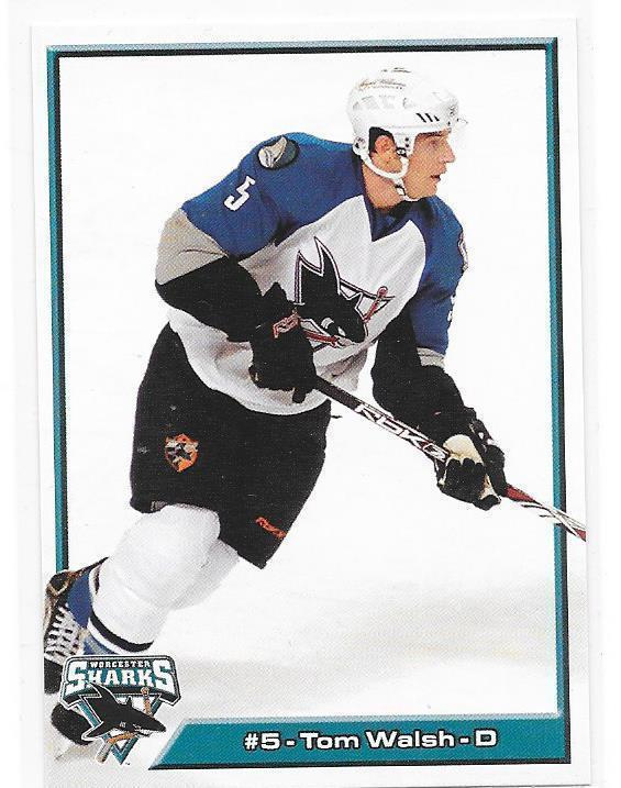 2007-08 Worchester Sharks #5 Tom Walsh ex- HIFK farmi
