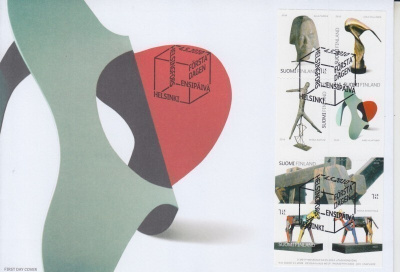 FDC 2010 Suomalaista taidetta 6X 1lk