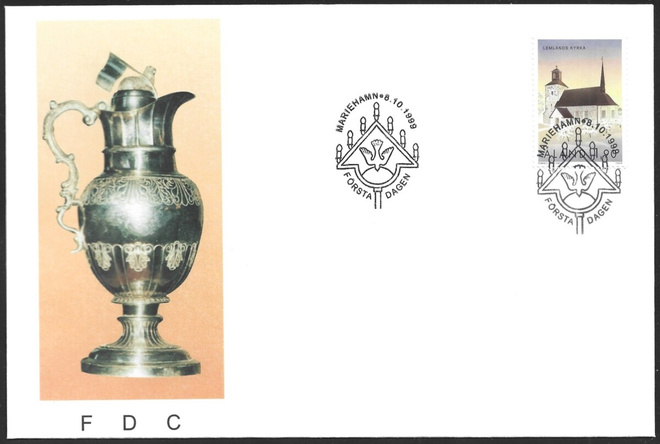 FDC Åland 1999  Lemlandin kirkko  LaPe ÅL 162