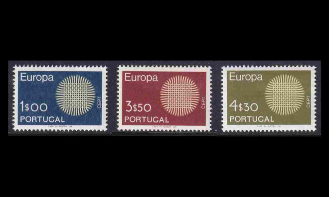 Portugali 1092-4 ** Europa (1970)