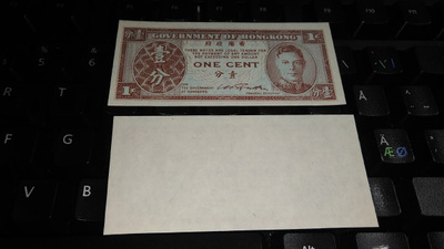 Hong Kong 1 Cent 1945 P321 UNC