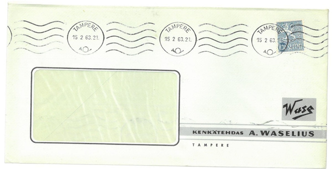 Firmakuori Tampere Kenkätehdas A. Waselius