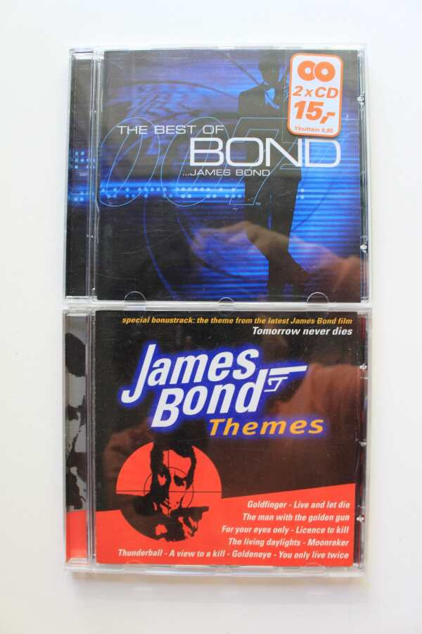 JAMES BOND (elokuvamusiikki) CD -levyjä 2 kpl